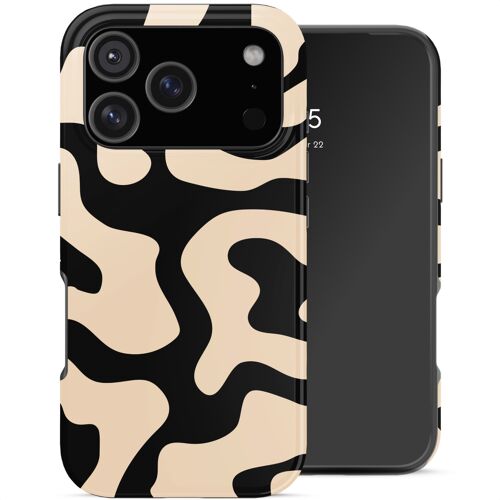 Selencia Coque arrière Vivid iPhone 18 Pro Max Art Wave Black