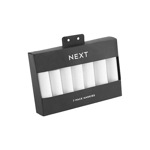 Next Homme Lot De Sept Mouchoirs Blancs Blanc One Size