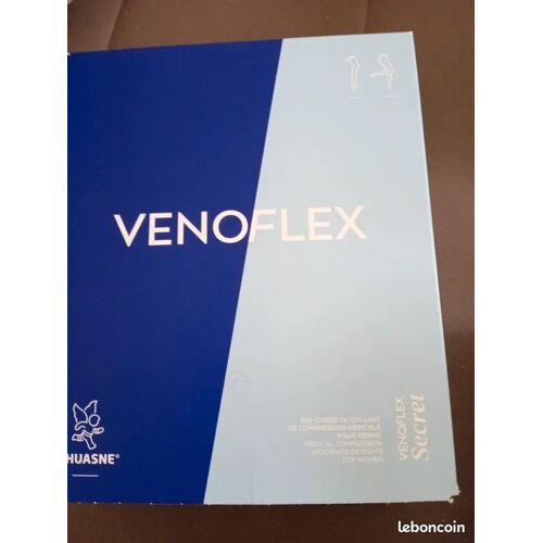 Bas De Contention 2, Venoflex Secret, Taille 3l, Coloris Dune, Neufs Dans Leur Boîte Avec Prix.