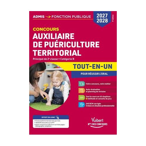Concours Auxiliaire De Puériculture Territorial 2027-2028 - Tout-En-Un