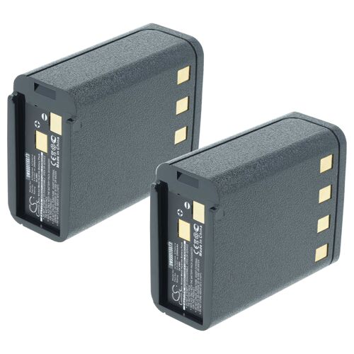 vhbw 2x Batterie remplacement pour Bullard BNH-5447TIC, BU32H1-A | pour radio talkie-walkie (2500mAh, 9,6V, NiMH)