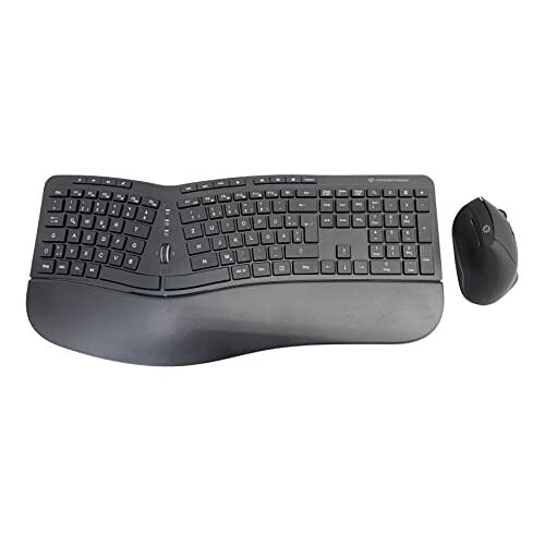 conceptronic wireless keyboard and mouse set orazio02de ergonomic black