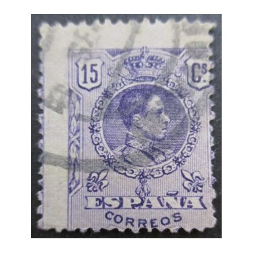 Espagne N°245 Petit Piquage Alphonse 13 Oblitéré