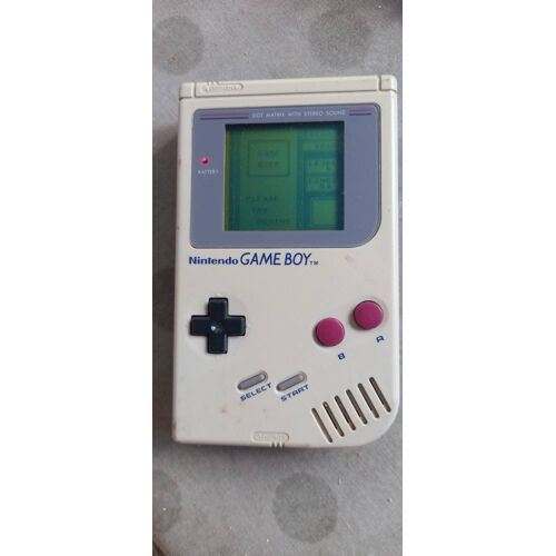 Nintendo Game Boy Console Portable - Grise (DMG-01) Avec Jeu Tetris