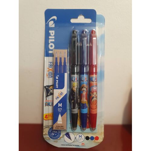3 Stylos Frixion Pilot One Piece Neufs