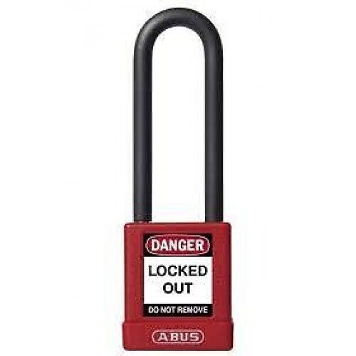 Cadenas de consignation anse haute 75 mm - 74/40HB75 - Rouge SPRD ABUS