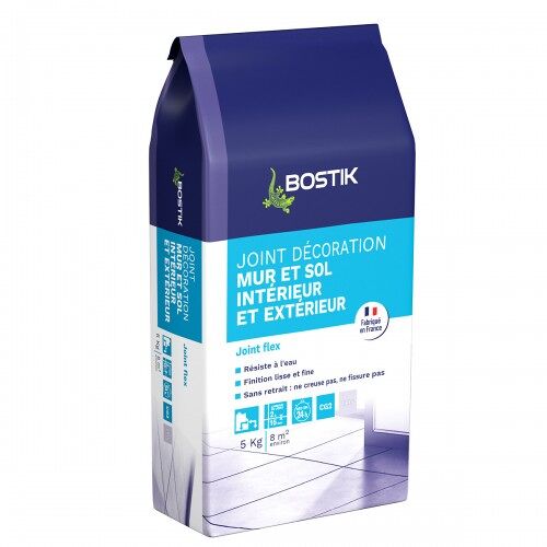 Joint flex carrelage pour mur et sol - intérieur et extérieur - blanc - 5kg BOSTIK