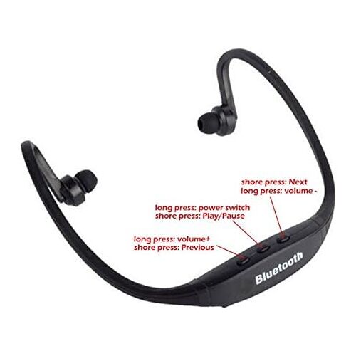 Écouteurs de sport sans fil Bluetooth avec microphone pour iPhone ¿ Noir