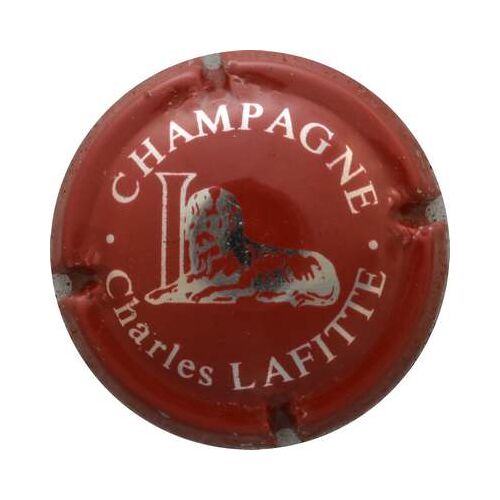 Capsule Lafitte Charles Initiale L, Liseret De Points.Rouge Et Métal