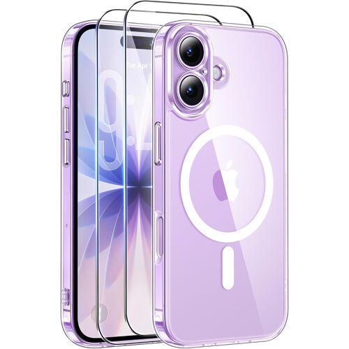 Coque de Protection Transparente Compatible Magsafe + 2 Verres Trempes Pour iPhone 17 Little Boutik©