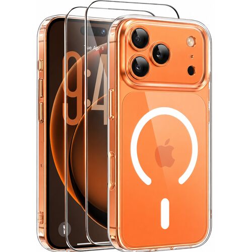 Coque de Protection Transparente Compatible Magsafe + 2 Verres Trempes Pour iPhone 17 Pro Little Boutik©