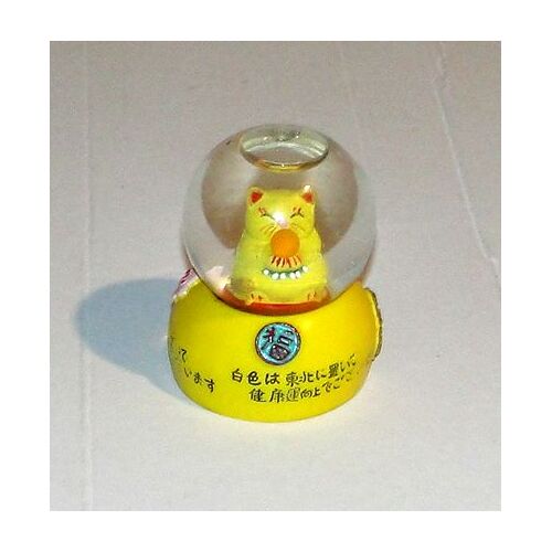 Chat Porte Bonheur Chinois Petite Boule A Neige