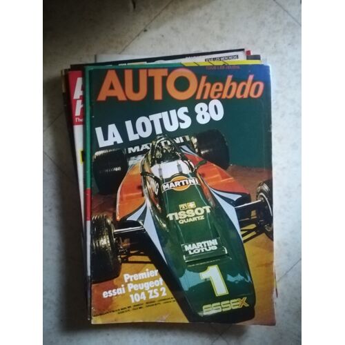 Auto Hebdo 156 De 1979 De Tomaso Pantera Gr5,Peugeot 104 Zs2,Lotus 80,Mistral