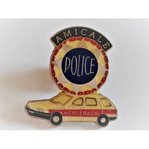Pins Amicale Police Merlebach 57 Meurthe Et Moselle / Base Dorée