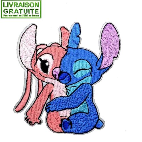 Patch Écusson Neuf Lilo Et Stitch Thermocollant (Réf 2a)