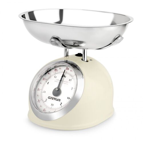 G3 Ferrari Aska Beige Rond Balances De Cuisine Mécaniques