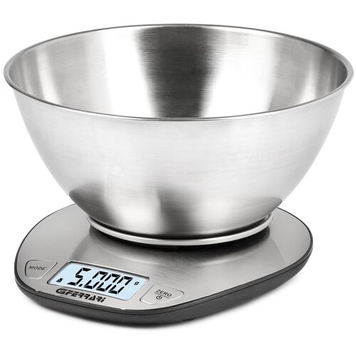 G3 Ferrari G20062 Acier Inoxydable Comptoir Rond Balance De Ménage Électronique