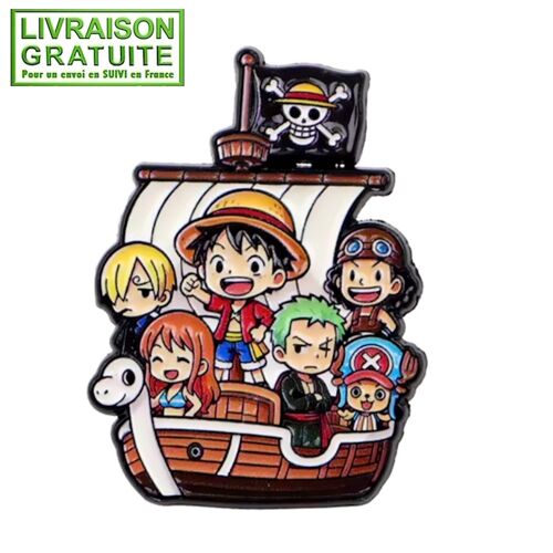 Pin'S Pins Métal Neuf Manga One Piece Luffy Bateau Thousand Sunny Anime (Réf S11)