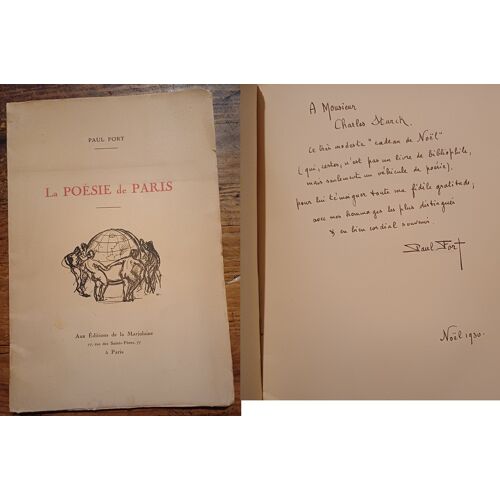 Paul Fort La Poesie De Paris 651 Ex Dedicace Envoi Signed Illustre Paul Welsch 1930