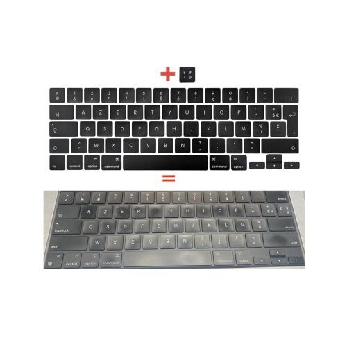 Kit de conversion de touches /FR AP19-FRA Américain pour MacBook Air & Pro (2019-2025)