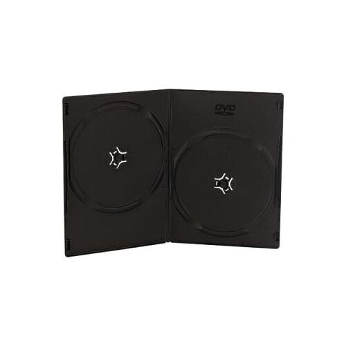 10 boitiers slim double dvd noirs 7 mm