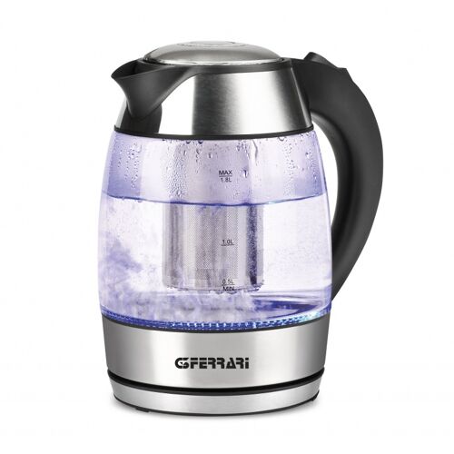 G3 Ferrari BolleBlu bouilloire 1,8 L 2200 W Noir, Acier inoxydable et Transparent