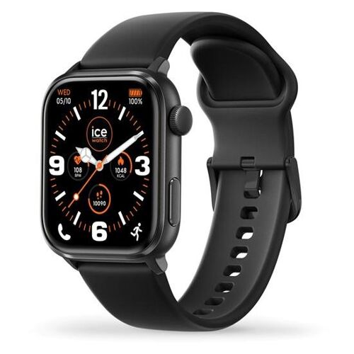 Ice Watch Ice Smart 3.0 - Alliage de zinc noir - Montre connectée avec bracelet - silicone - noir - affichage 1.78" - 128 Mo - Bluetooth - 190 g