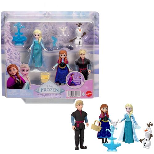 Disney Frozen Disney-Coffret La Reine des Neiges Anna et Elsa-Coffret de 4 poupées