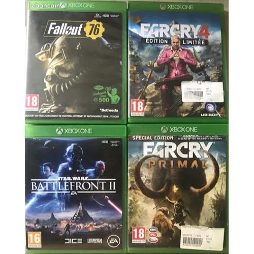 4 Des Meilleurs Jeux D'Aventures Xbox One. 6euros Le Jeu, Prix Dégressif Pour Le Lot (20euros). États Neufs