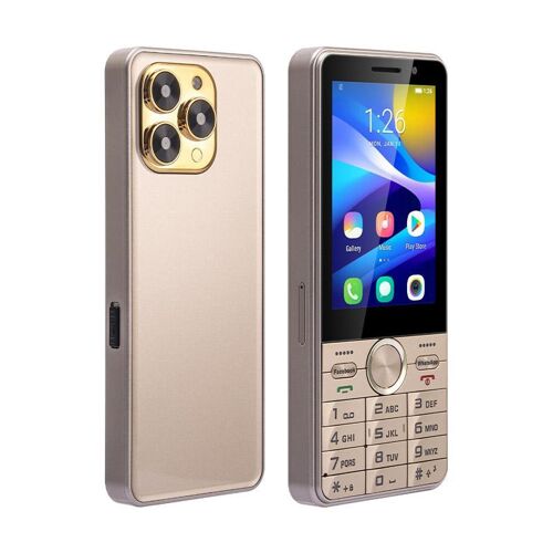Téléphone Portable 4G 2GB+16GB Android 8.1 Écran 3.5 Pouces Dual SIM Rose YONIS