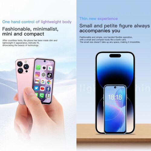 Smartphone Android 10 Quad Core Écran 3.88 Pouces Dual SIM 3G Rose YONIS