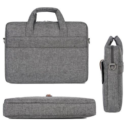 Sacoche Ordinateur Portable 17 Pouces Grise Résistante Étanche Multi-Fonction Gris YONIS