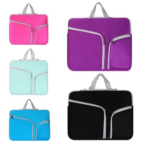 Sacoche Ordinateur Portable 11 Pouces Vert Menthe Multi-Poches Ultra Résistante Vert YONIS