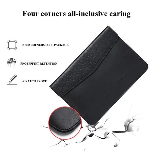 Sacoche Ordinateur Portable Ultra-Fine Noire Protection Antichoc 13 Pouces Noir YONIS
