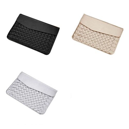 Sacoche Ordinateur Portable Tissée Main Résistante Imperméable Protection Complète Or YONIS