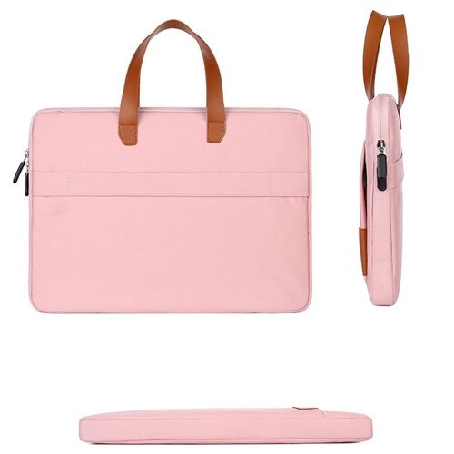 Sacoche Ordinateur Portable Imperméable Résistante Avec Doublure Velours 15 Pouces Rose YONIS