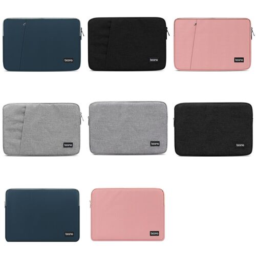 Sacoche Ordinateur Portable 12 Pouces Respirante Imperméable Anti-Choc Grise Rose YONIS