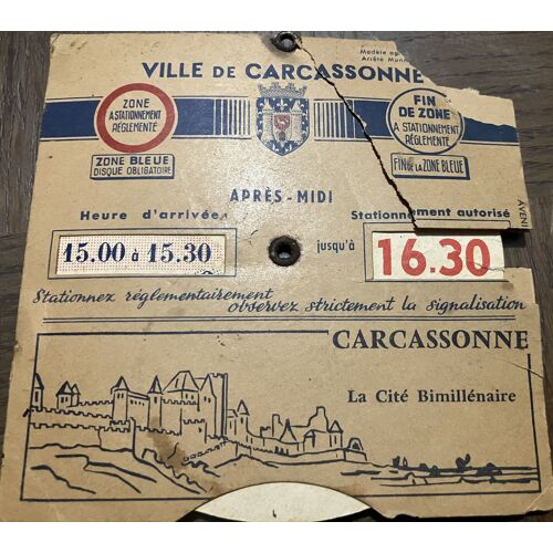 Disque De Stationnement Carcassonne 
