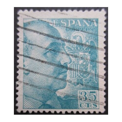 Espagne N°817 Dentelé 13 Franco Oblitéré