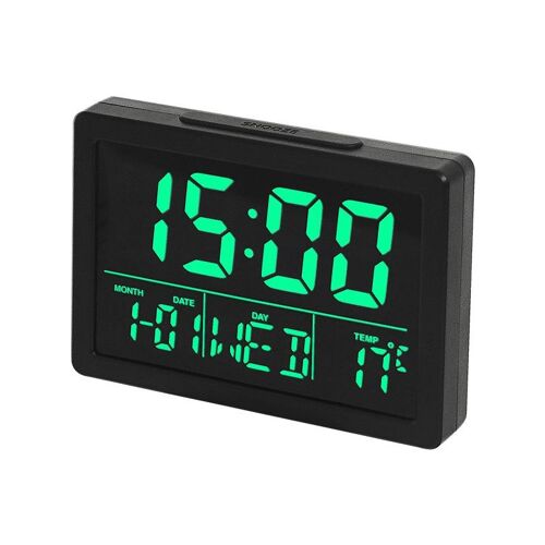 Réveil LED Multifonction Grand Écran Alarme Naturelle USB Blanc 6 Niveaux YONIS