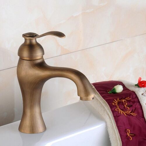 Robinet De Lavabo Monotrou En Cuivre Eau Chaude Et Froide Bulleur Économique YONIS
