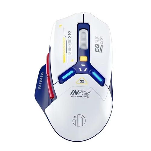 Souris De Jeu Ergonomique Triple Connexion 10000 DPI RGB 6 Boutons Bleu YONIS