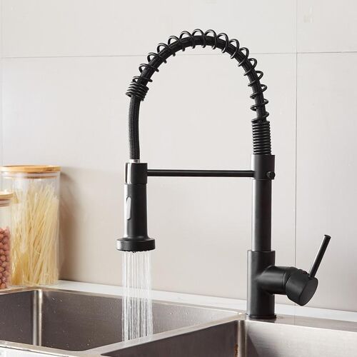 Robinet De Cuisine Eau Chaude Et Froide En Cuivre Douchette Extensible 360° YONIS