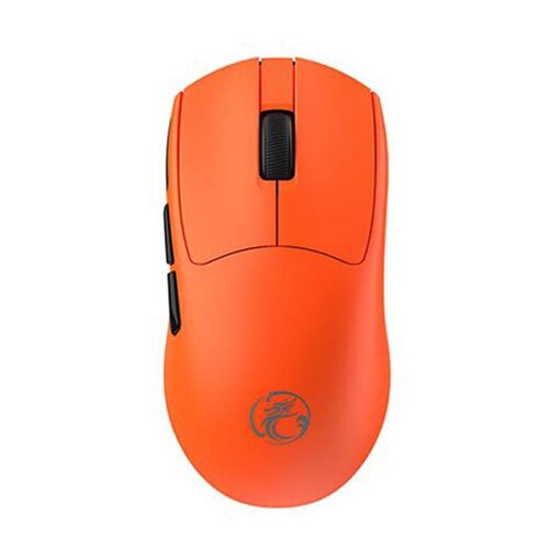 Souris Pour Jeux Sans Fil Rechargeable 12800 DPI 6 Boutons Trois Modes Orange YONIS