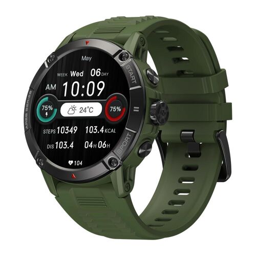 Montre Connectée 1,52 Pouces IPS avec Appels Vocaux et Suivi de Santé Vert YONIS
