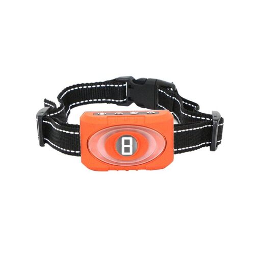 Collier Anti-Aboiement Ultrason Et Stimulation Électrique 7 Intensités Orange Yonis