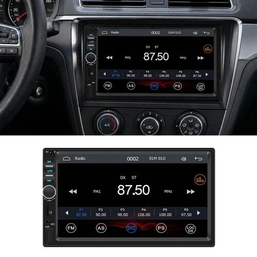 Autoradio MP5 7 Pouces Écran Tactile CarPlay Sans Fil Entrée Caméra de Recul YONIS