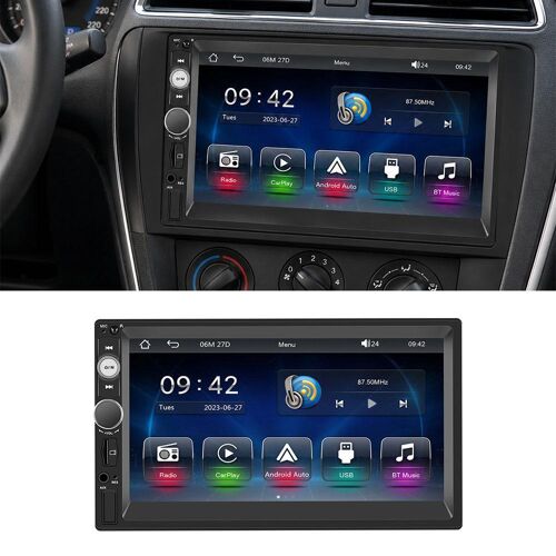 Autoradio MP5 7 Pouces Écran Tactile HD CarPlay Sans Fil Bluetooth 5.1 YONIS