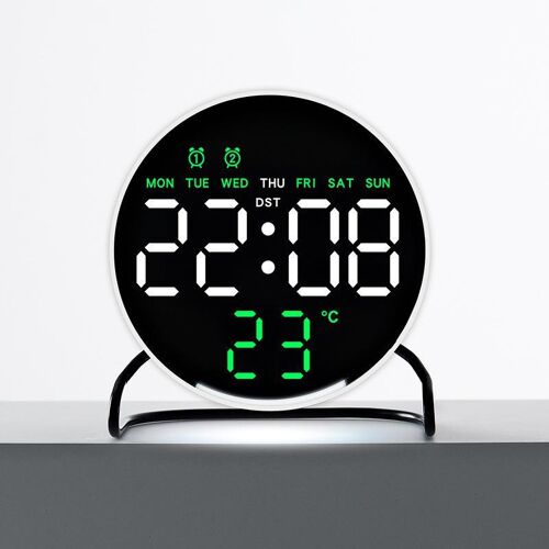 Réveil LED Numérique Avec Alarme Et Veilleuse À Luminosité Automatique YONIS