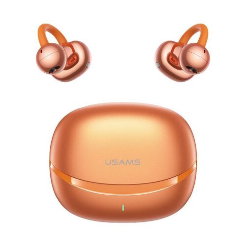 Écouteurs Sans Fil à Clip Bluetooth 6.0 Confortables Autonomie 4 h Bleu Orange YONIS